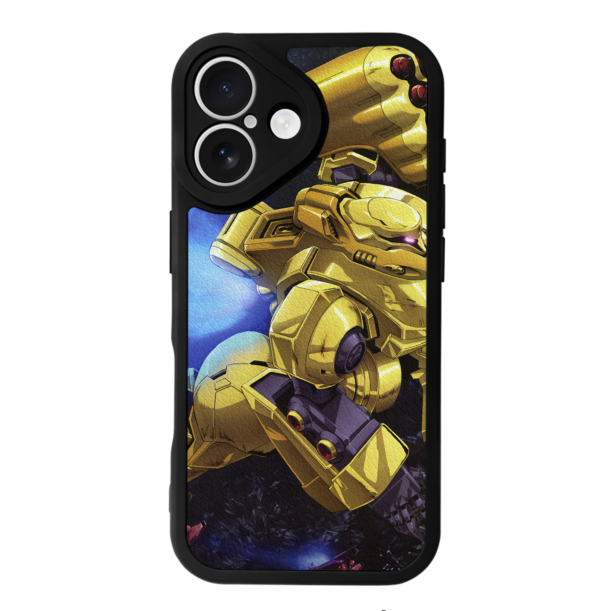 （画像用） 機動戦士ガンダム Mobile Suit Gundam 【iPhone 16シリーズ対応】シリコンスマホケース（レザー調） 材質：シリコン
